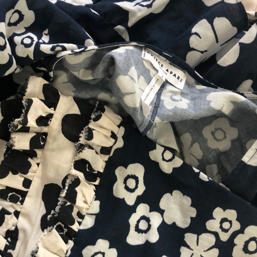 APIECE APART Beja Ruffled Floral-Print Wrap Dress - Picture 5 of 7
